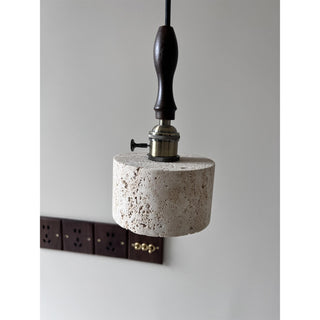 Sycaran Suspension Noyer Travertin Moderne