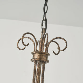 Itheira Lustre Métal Vintage Industriel Rouille Lustres