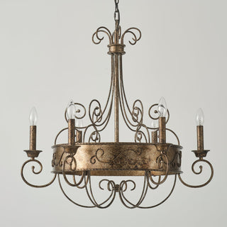 Itheira Lustre Métal Vintage Industriel Rouille Lustres