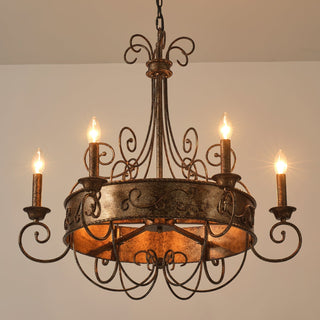 Itheira Lustre Métal Vintage Industriel Rouille Lustres