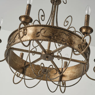 Itheira Lustre Métal Vintage Industriel Rouille Lustres