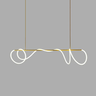 Lustra Lustre Flexible Silicone Courbe Moderne Élégant