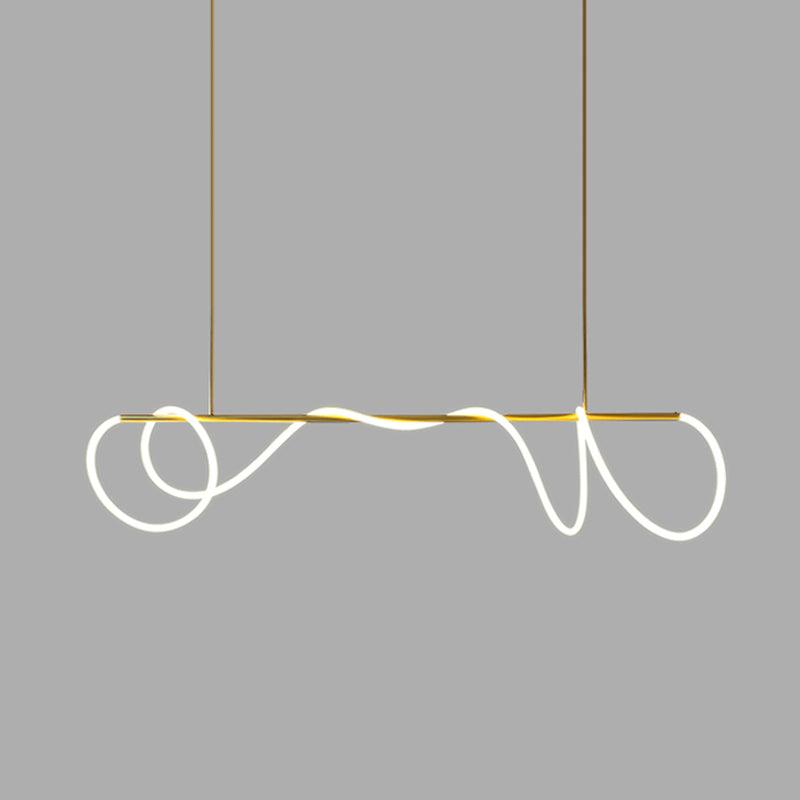 Olvoria Lustre Flexible Silicone Courbe Moderne Élégant