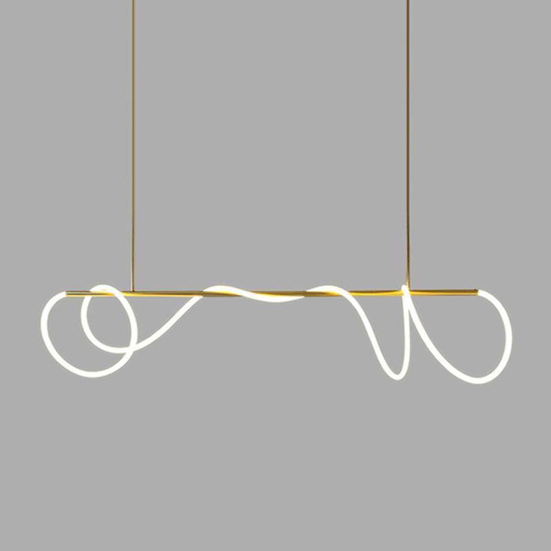 Olvoria Lustre Flexible Silicone Courbe Moderne Élégant