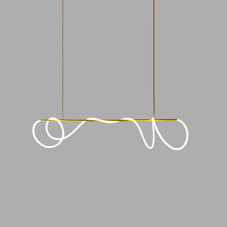 Lustra Lustre Flexible Silicone Courbe Moderne Élégant