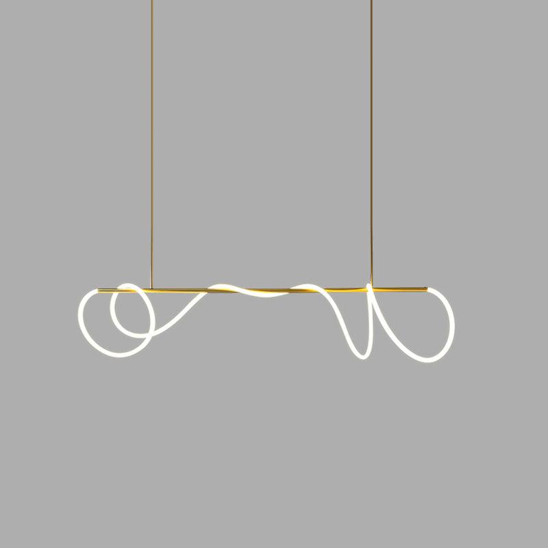 Olvoria Lustre Flexible Silicone Courbe Moderne Élégant
