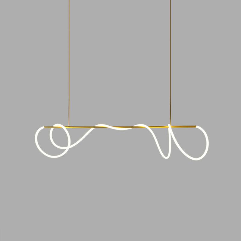 Olvoria Lustre Flexible Silicone Courbe Moderne Élégant