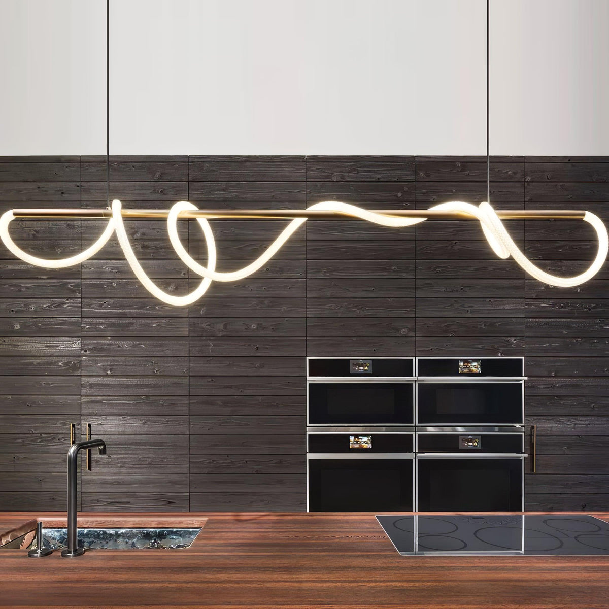 Olvoria Lustre Flexible Silicone Courbe Moderne Élégant