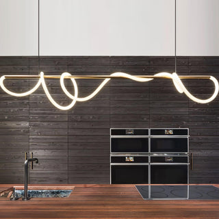 Lustra Lustre Flexible Silicone Courbe Moderne Élégant