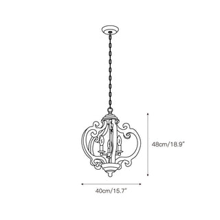 Myviniel Suspension Bois Métal Vintage Industrielle Salon