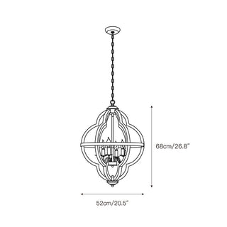Cilorora Suspension Vintage Industrielle Bois Métal