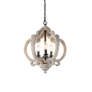 Myviniel Suspension Bois Métal Vintage Industrielle Salon