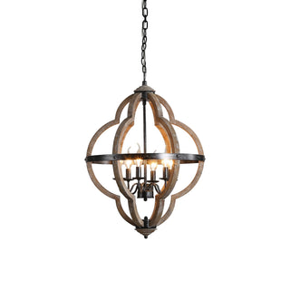 Cilorora Suspension Vintage Industrielle Bois Métal