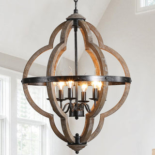 Cilorora Suspension Vintage Industrielle Bois Métal