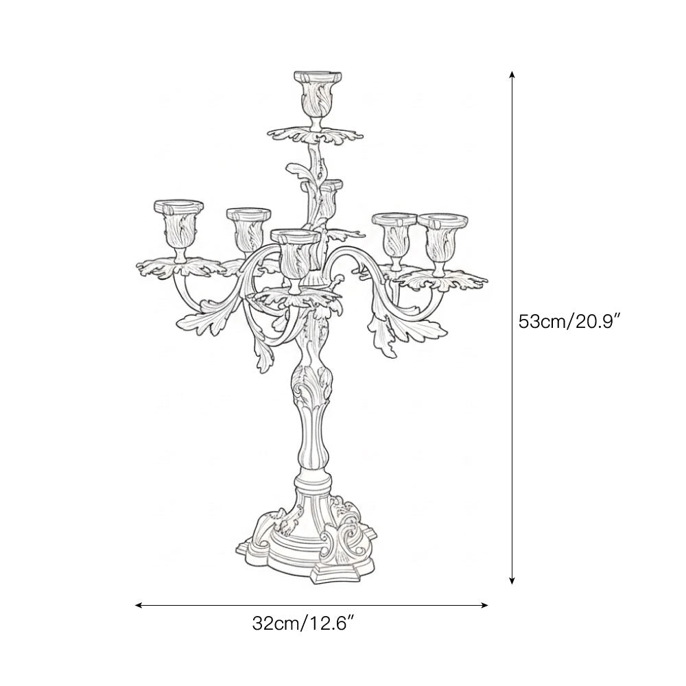 Renarine Lustre à Sept Lumières Style Rococo
