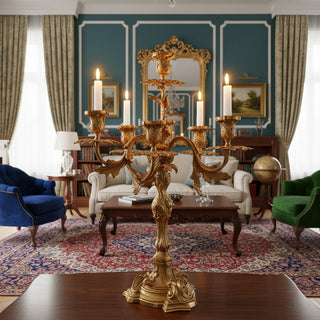 Renarine Lustre à Sept Lumières Style Rococo
