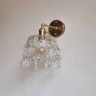 Stem Applique Murale en Cristal avec Franges de Luxe