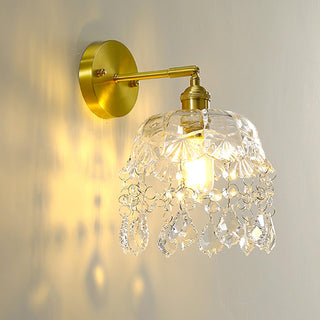 Stem Applique Murale en Cristal avec Franges de Luxe