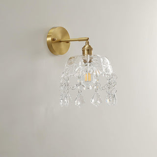 Stem Applique Murale en Cristal avec Franges de Luxe