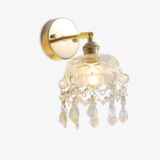 Stem Applique Murale en Cristal avec Franges de Luxe