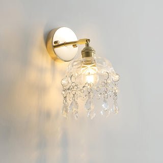 Stem Applique Murale en Cristal avec Franges de Luxe