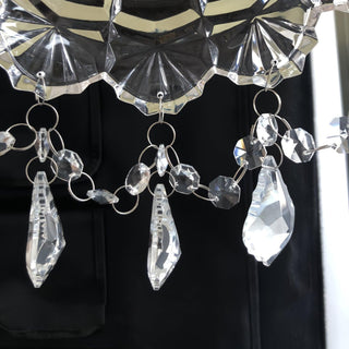 Stem Applique Murale en Cristal avec Franges de Luxe