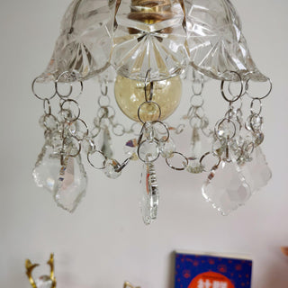 Stem Applique Murale en Cristal avec Franges de Luxe