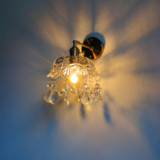 Stem Applique Murale en Cristal avec Franges de Luxe