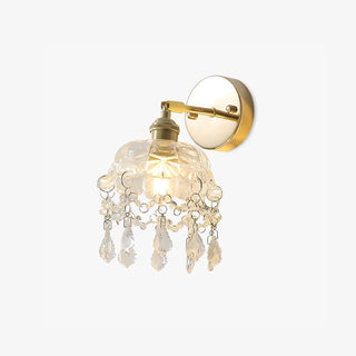 Stem Applique Murale en Cristal avec Franges de Luxe