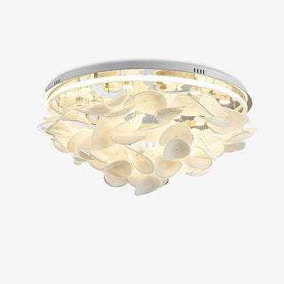 Lustra Lampe de plafond florale française en pétales pour maisons modernes-Luire