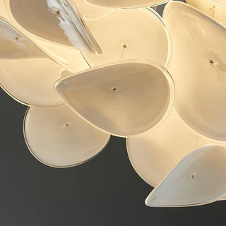 Lustra Lampe de plafond florale française en pétales pour maisons modernes-Luire