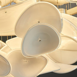 Lustra Lampe de plafond florale française en pétales pour maisons modernes-Luire