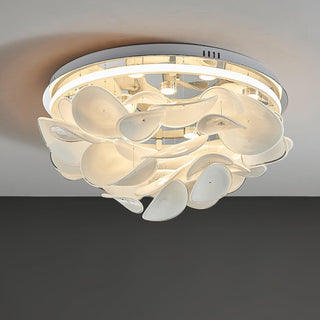 Lustra Lampe de plafond florale française en pétales pour maisons modernes-Luire