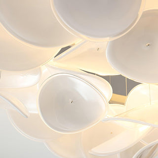 Lustra Lampe de plafond florale française en pétales pour maisons modernes-Luire