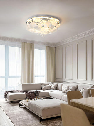 Lustra Lampe de plafond florale française en pétales pour maisons modernes-Luire