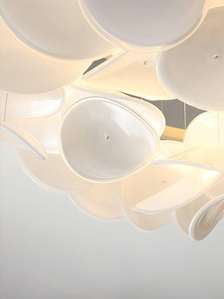 Lustra Lampe de plafond florale française en pétales pour maisons modernes-Luire