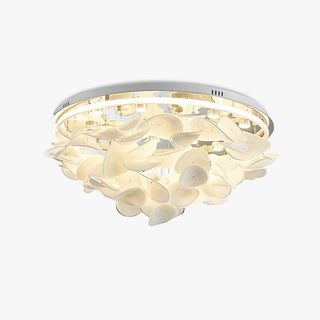 Lustra Lampe de plafond florale française en pétales pour maisons modernes-Luire