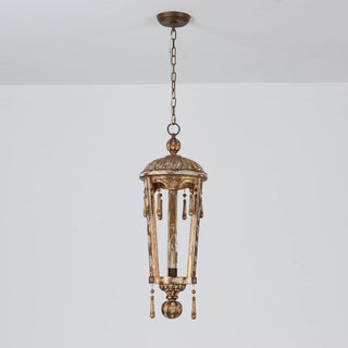 Nylire Suspension Lampe Lanterne Sculptée Bois Créativité Individuelle