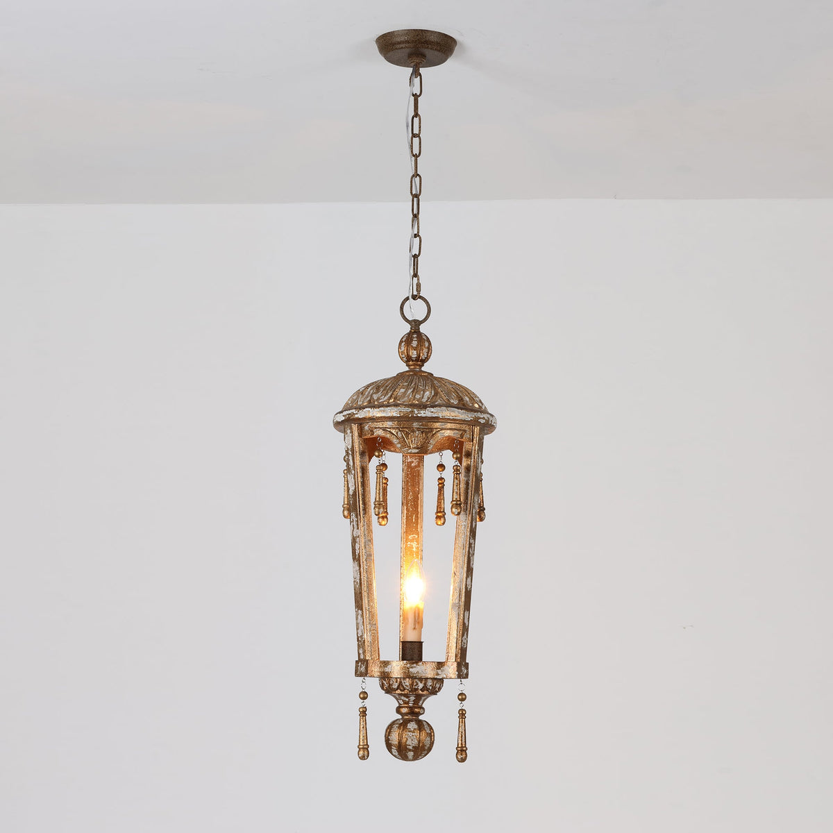 Nylire Suspension Lampe Lanterne Sculptée Bois Créativité Individuelle