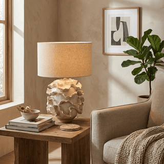 Frilla Ceramic Table Lamp-Neutral Decor
