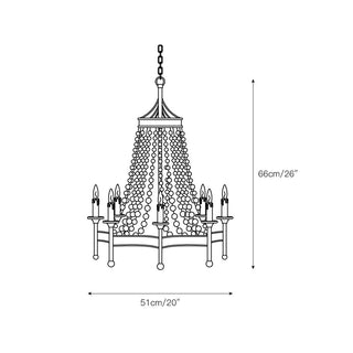 Zavela Lustre Cristal Perle Luxe Postmoderne
