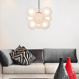 Valentina Minimalisme Rond Suspension Métal/Verre Chambre à coucher