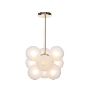 Valentina Minimalisme Rond Suspension Métal/Verre Chambre à coucher