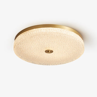 Solara Lumière de Plafond en Verre Givré Texturé Minimaliste