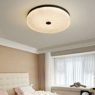 Solara Lumière de Plafond en Verre Givré Texturé Minimaliste