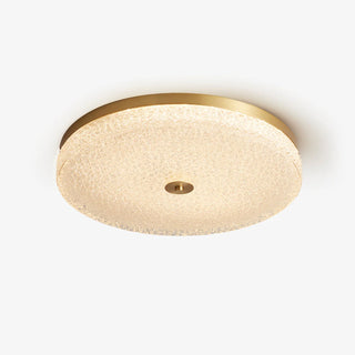Solara Lumière de Plafond en Verre Givré Texturé Minimaliste