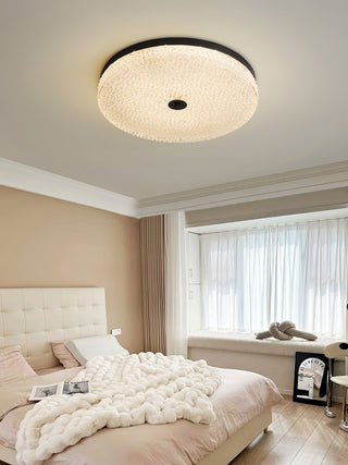 Solara Lumière de Plafond en Verre Givré Texturé Minimaliste