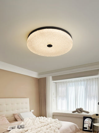 Solara Lumière de Plafond en Verre Givré Texturé Minimaliste