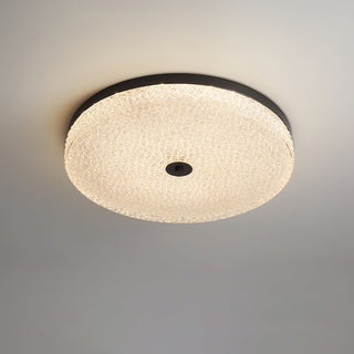 Solara Lumière de Plafond en Verre Givré Texturé Minimaliste