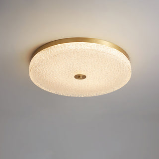 Solara Lumière de Plafond en Verre Givré Texturé Minimaliste